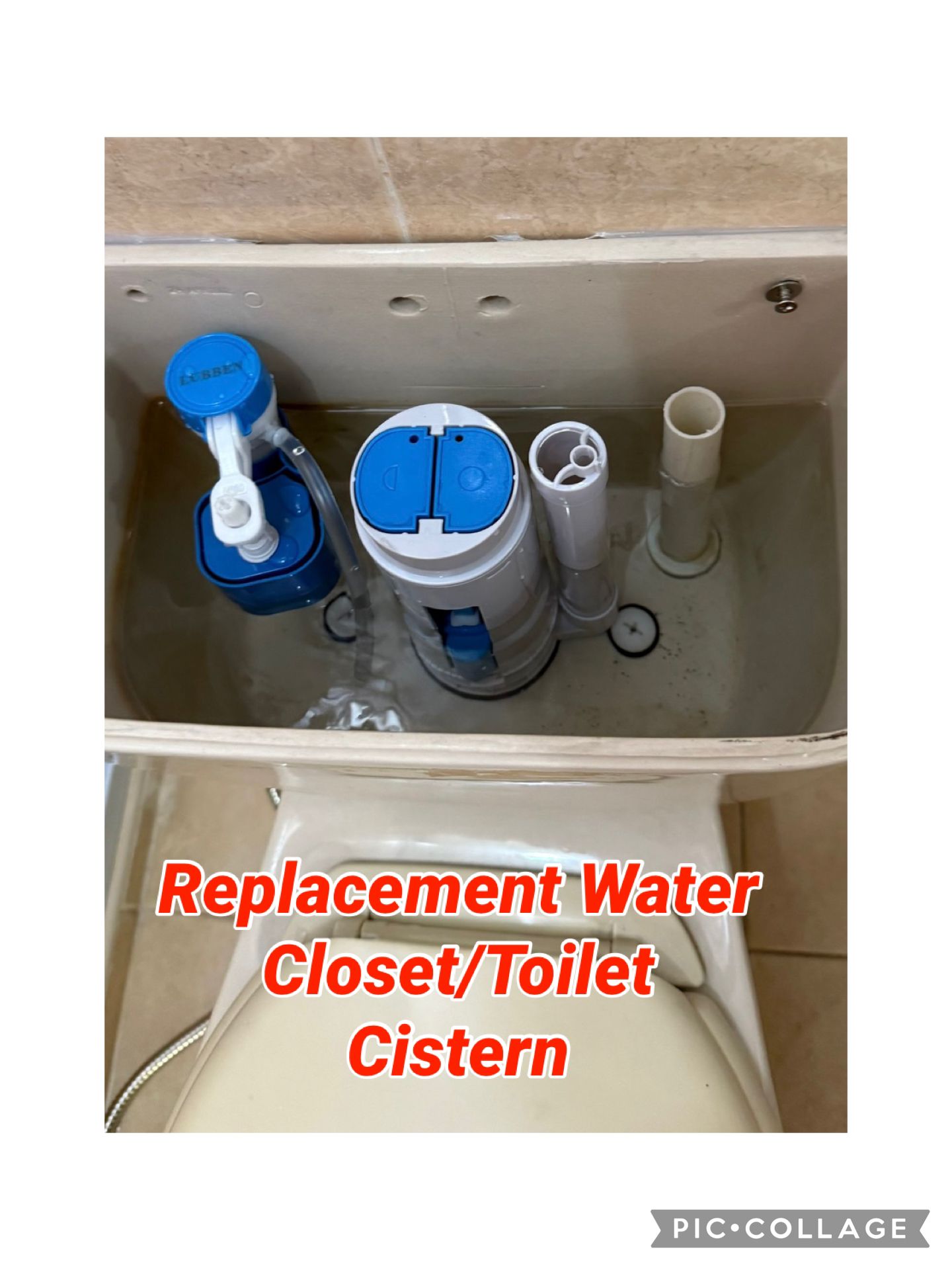 Successful Replacement For Toilet Cisern